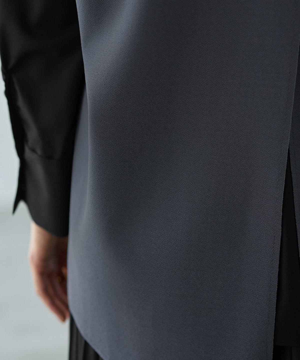 着用イメージ 166cm グレー