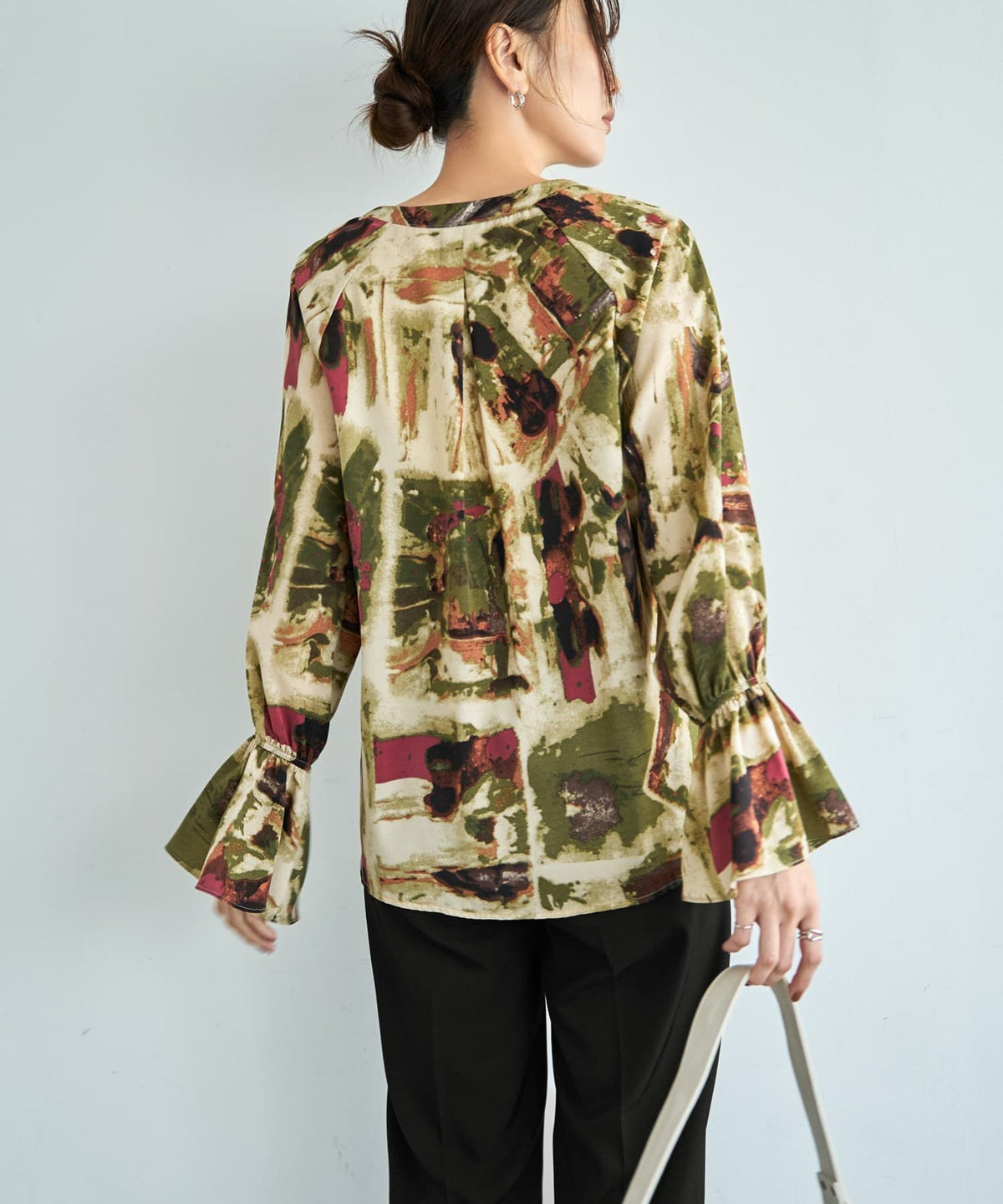 着用イメージ 166cm カーキミックス