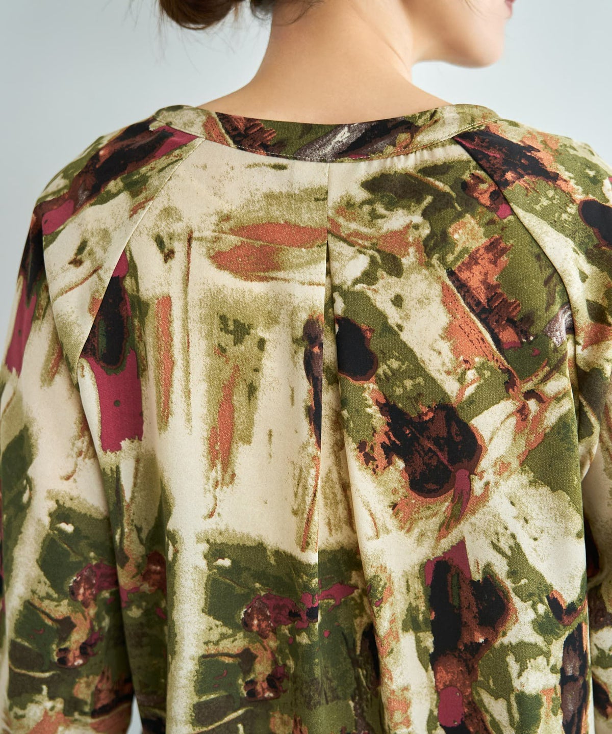 着用イメージ 166cm カーキミックス