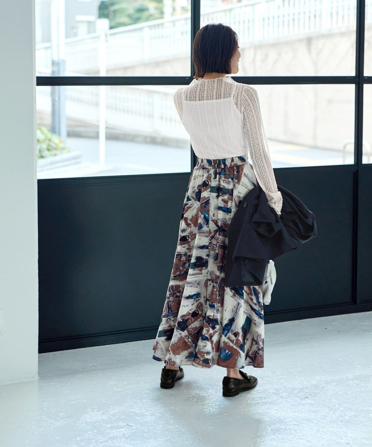 着用イメージ 167cm ブルーミックス 02サイズ