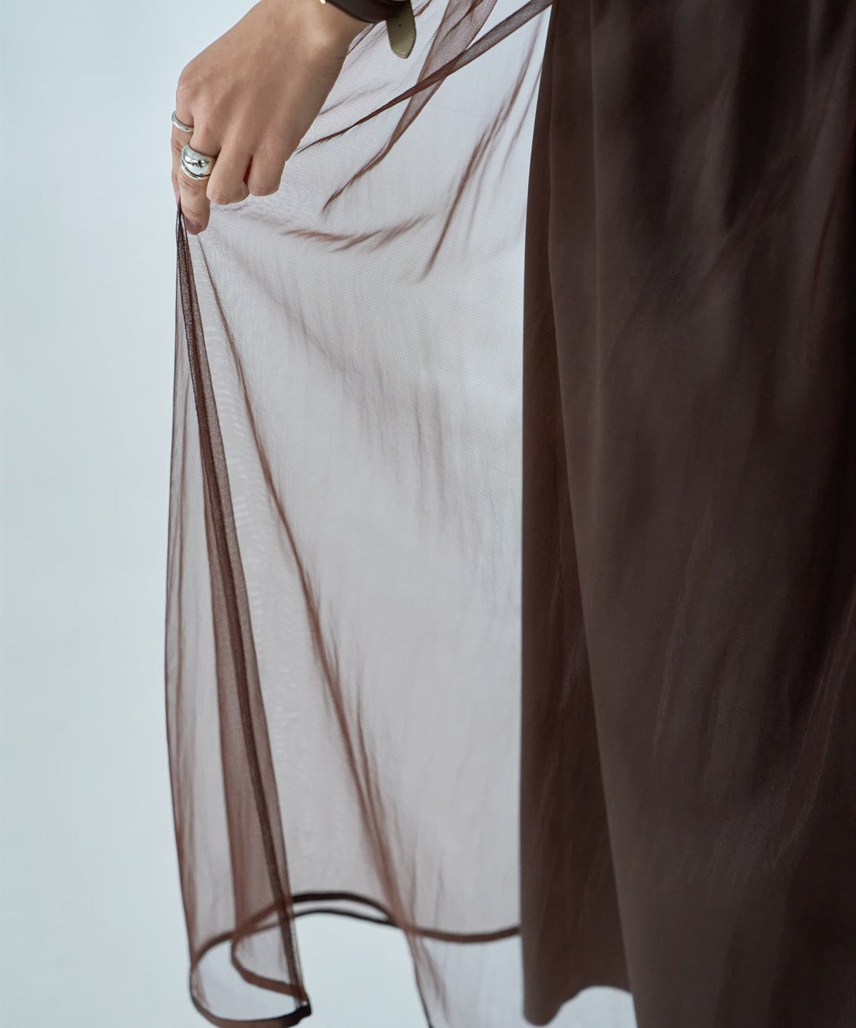 着用イメージ 167cm ブラウン