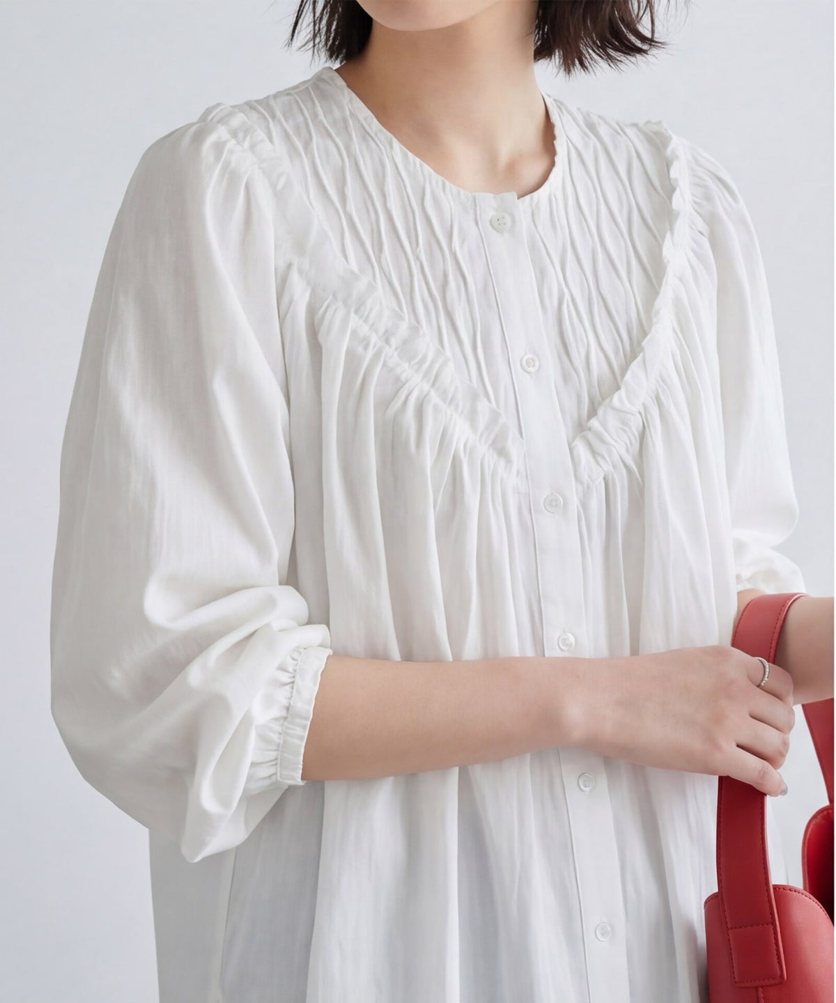 着用イメージ 165cm ホワイト