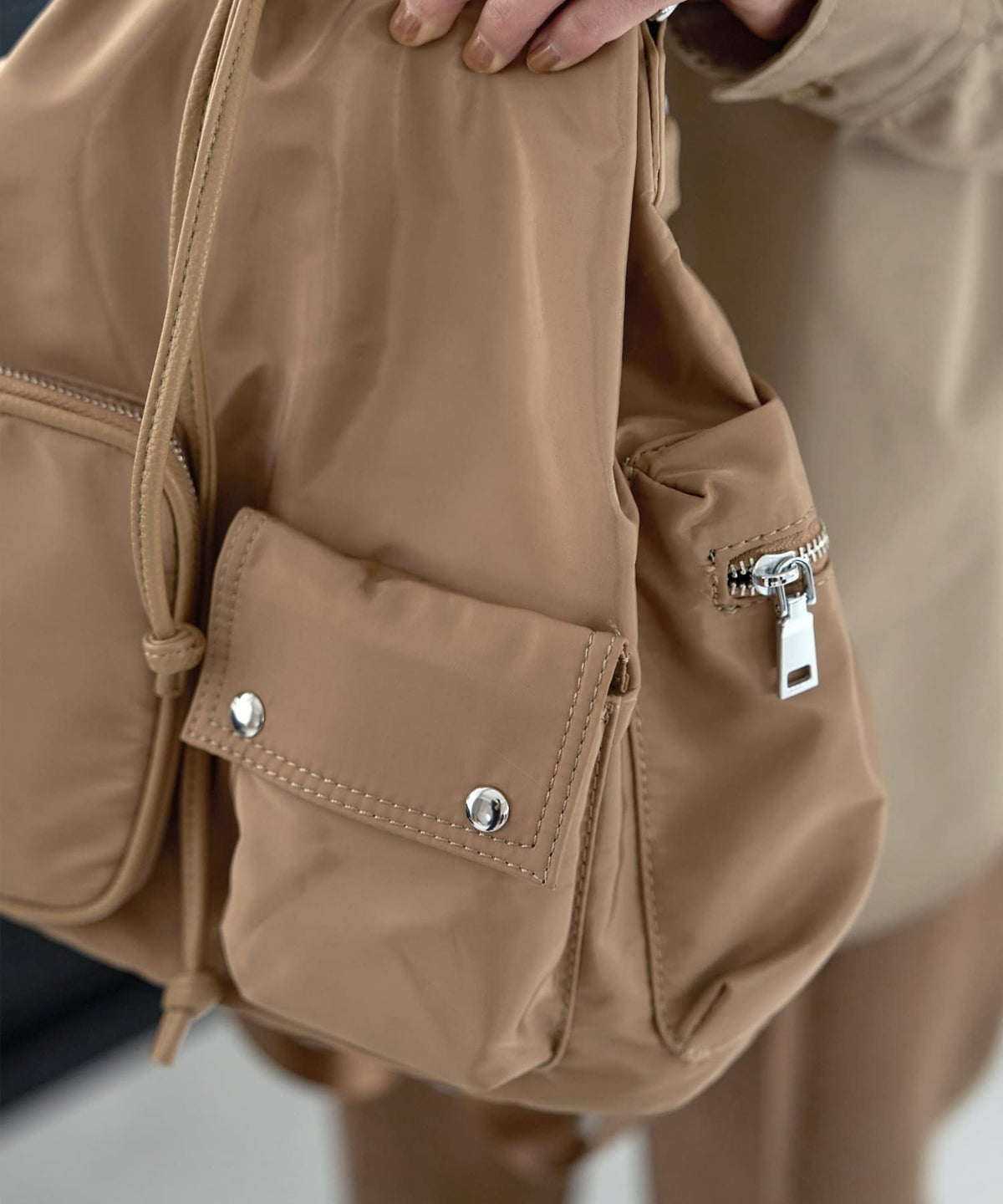 着用イメージ 167㎝　キャラメル