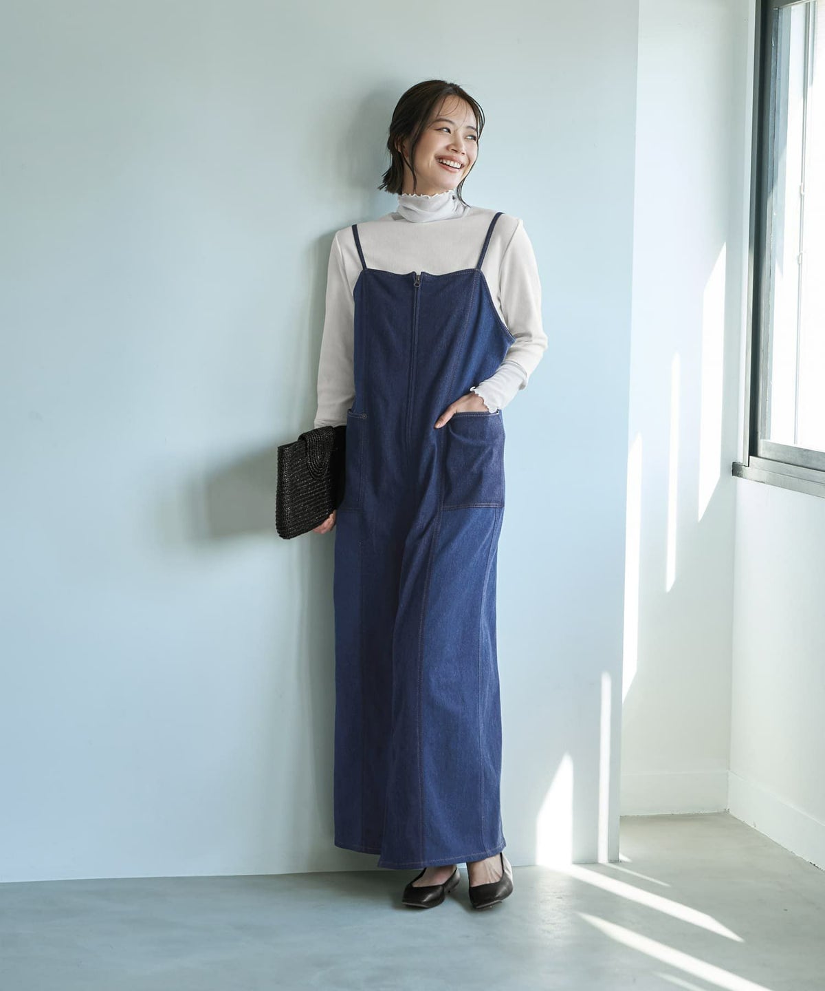 着用イメージ 167cm ホワイト