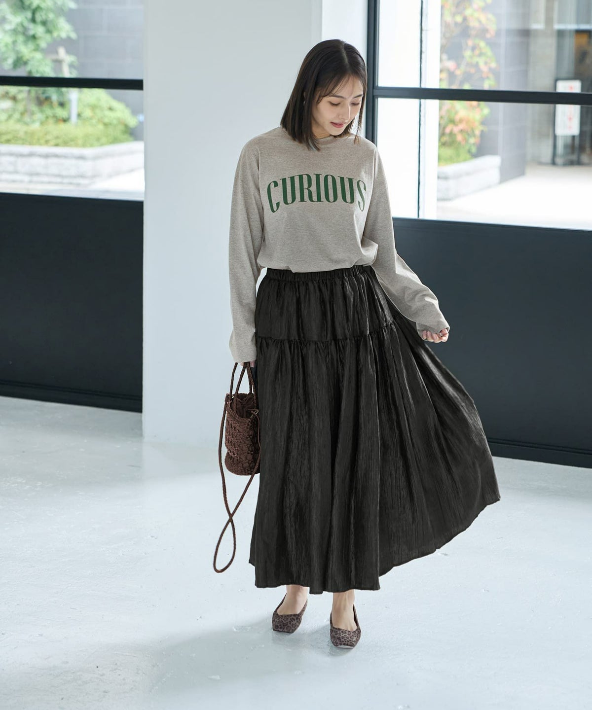 着用イメージ 167cm ブラック