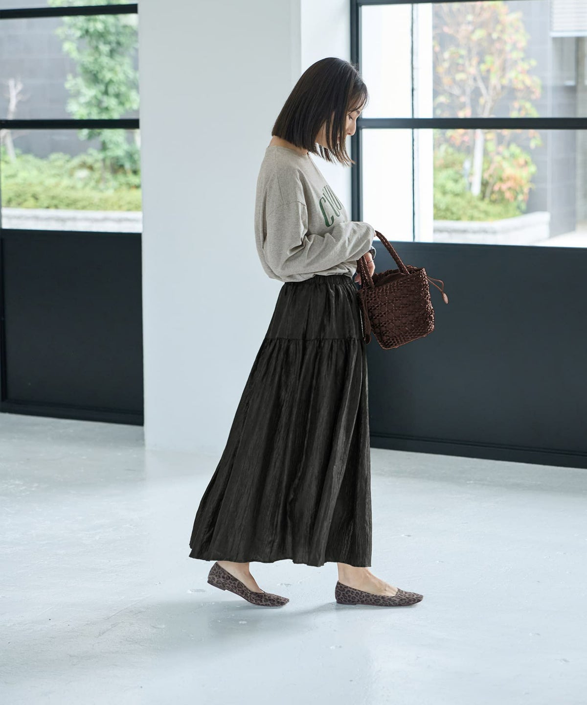 着用イメージ 167cm ブラック