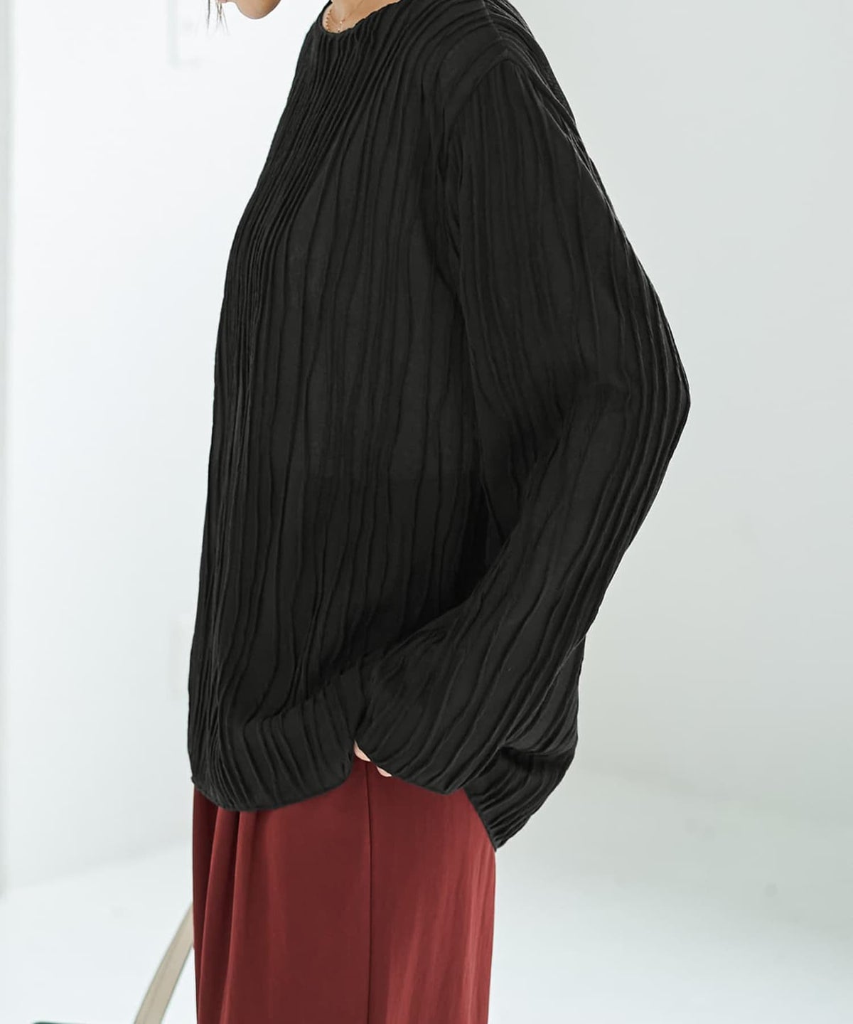 着用イメージ 166cm ブラック