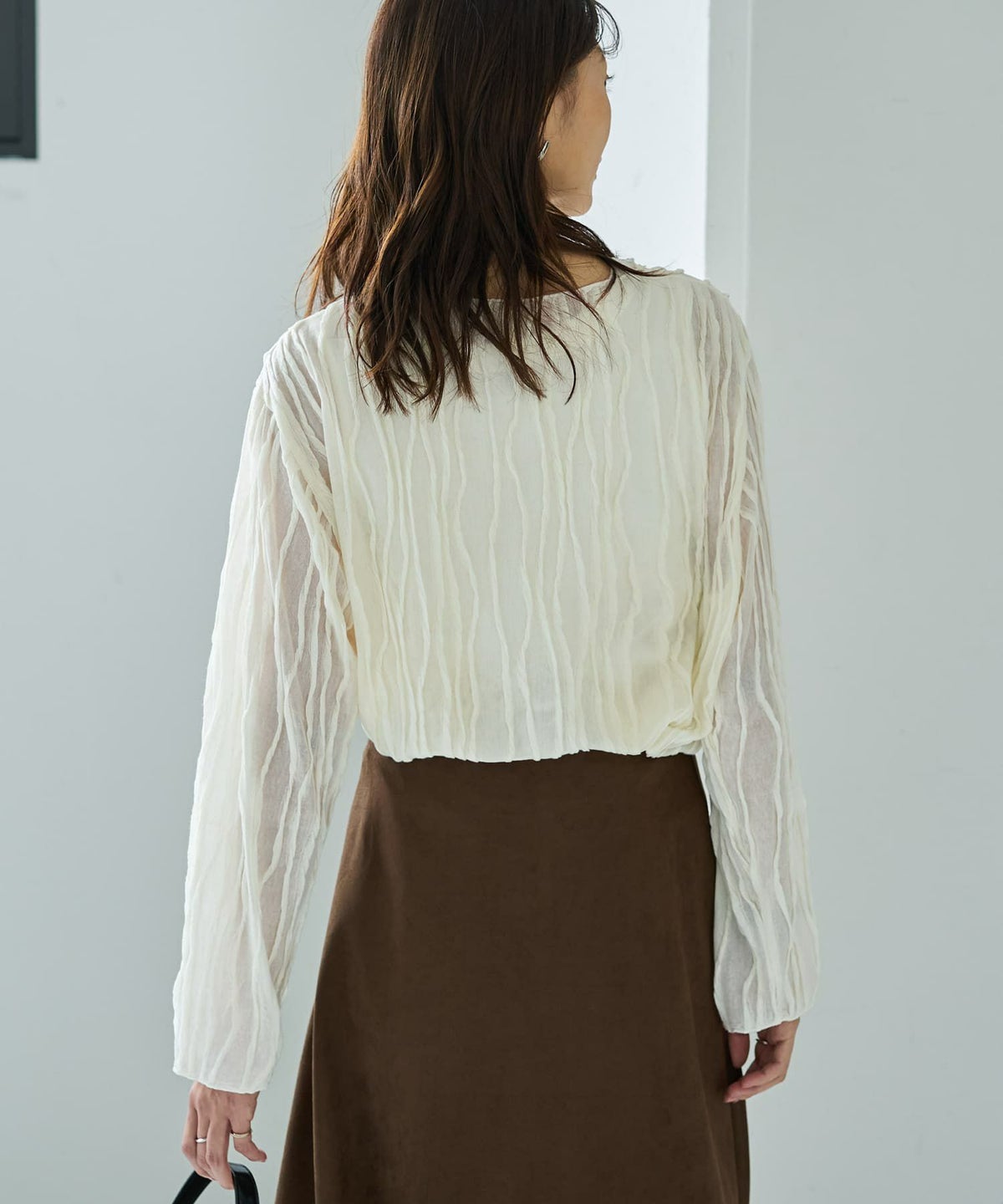 着用イメージ 166cm クリーム