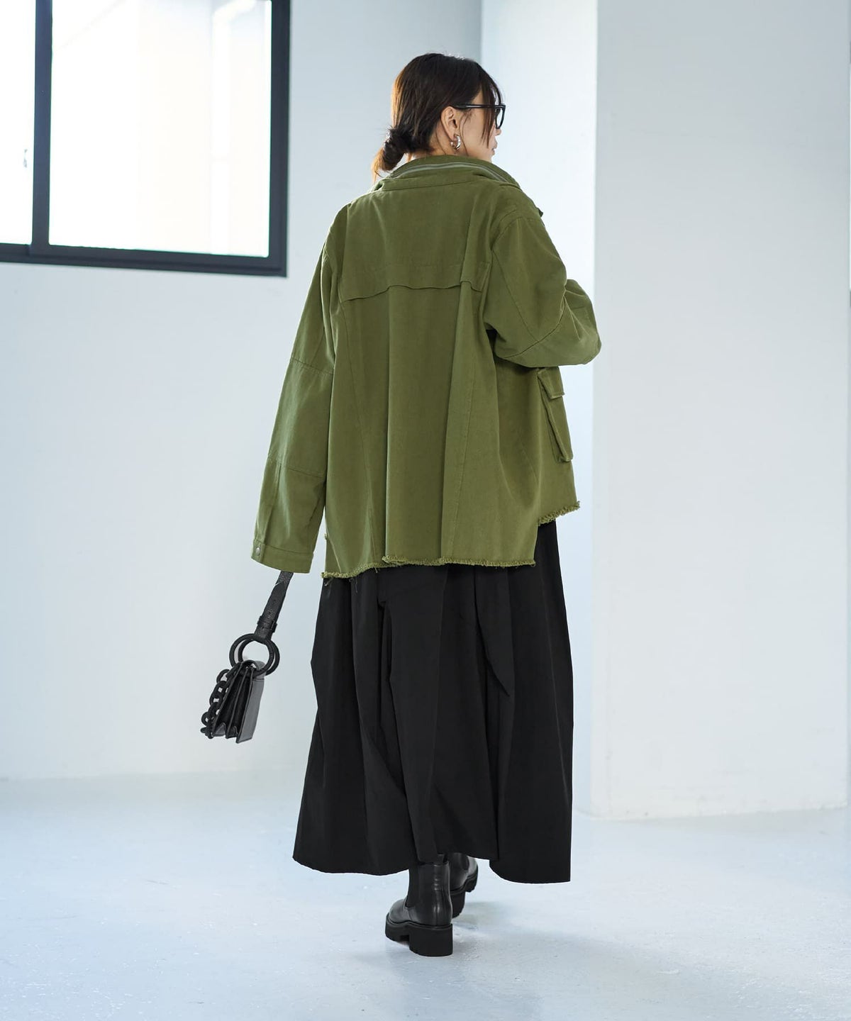 着用イメージ 166㎝　マッチャ