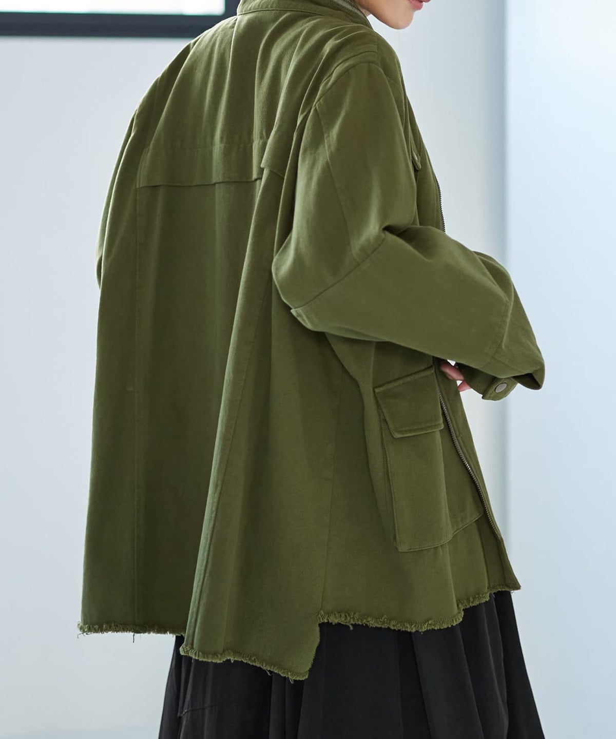 着用イメージ 166cm　マッチャ