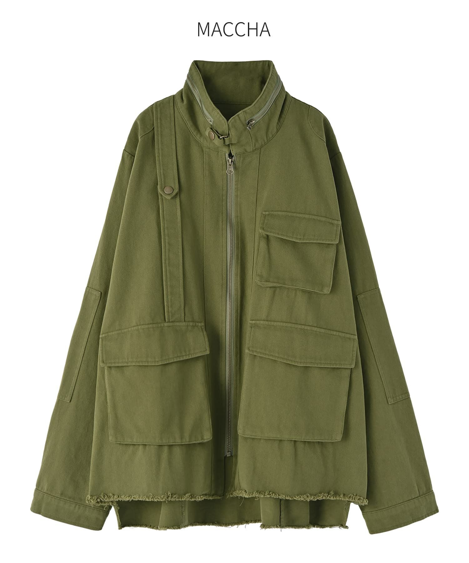 洗い加工ミリタリージャケット | おしゃれな大人レディース