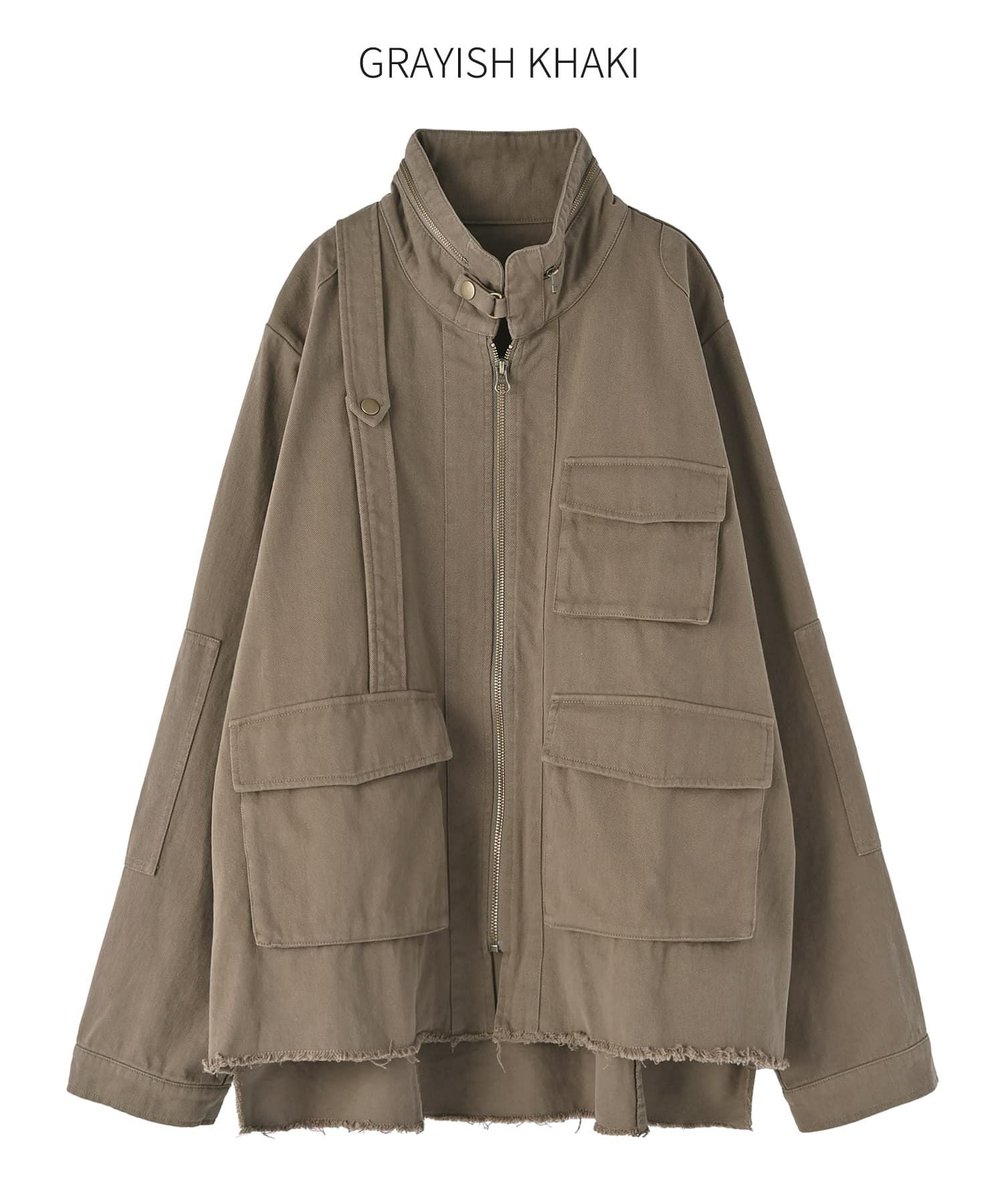 洗い加工ミリタリージャケット | おしゃれな大人レディース