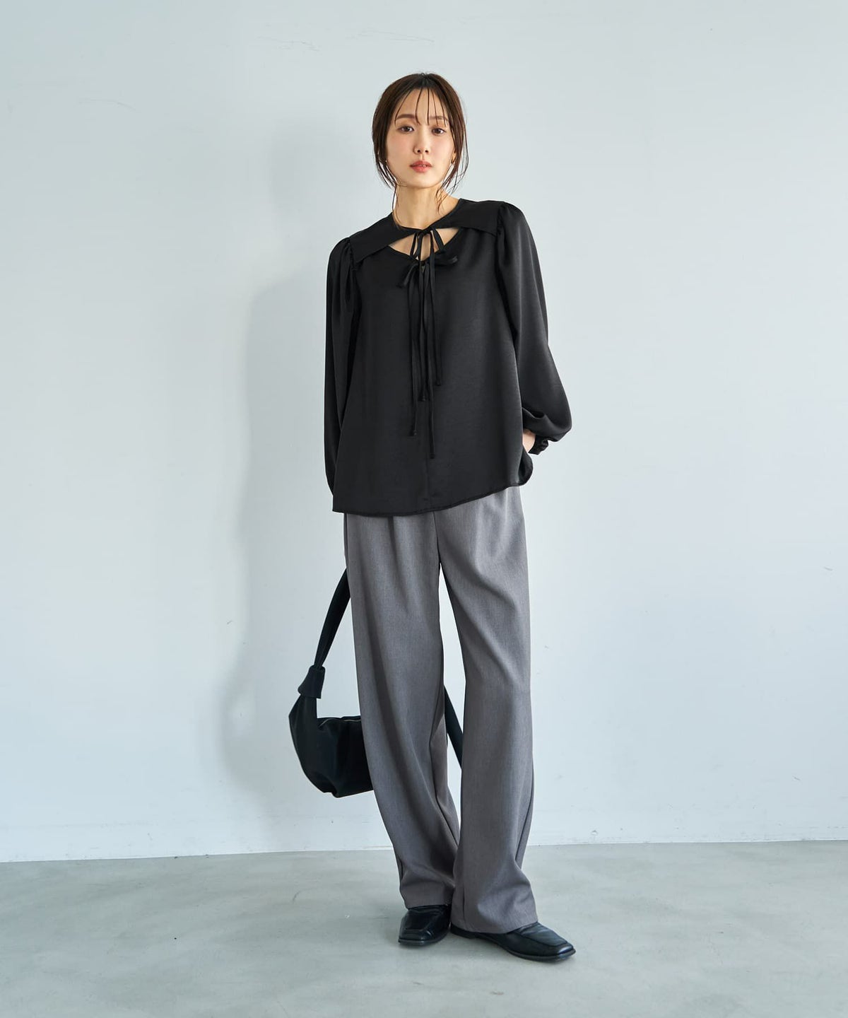 着用イメージ 165cm ブラック