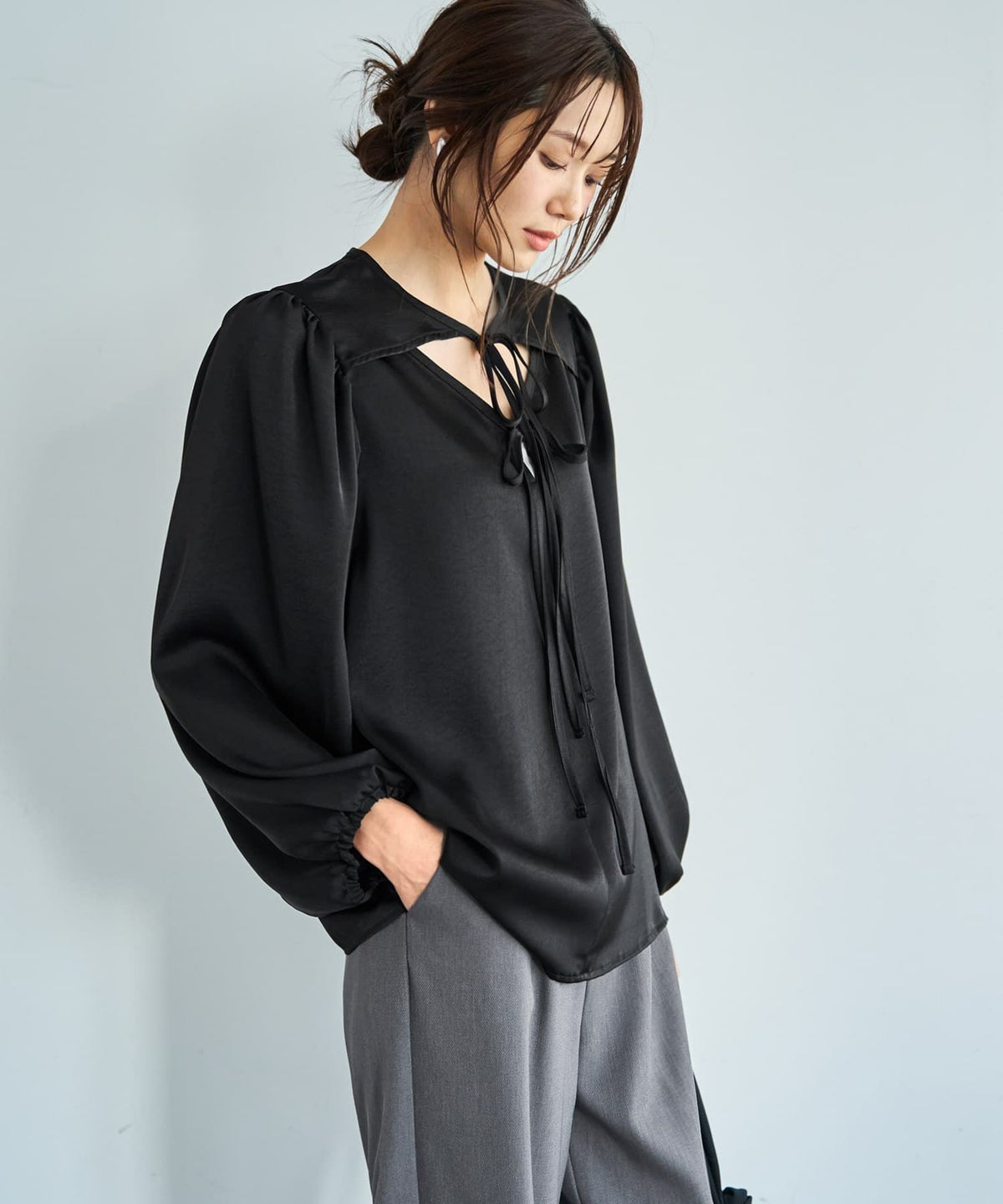 着用イメージ 165cm ブラック