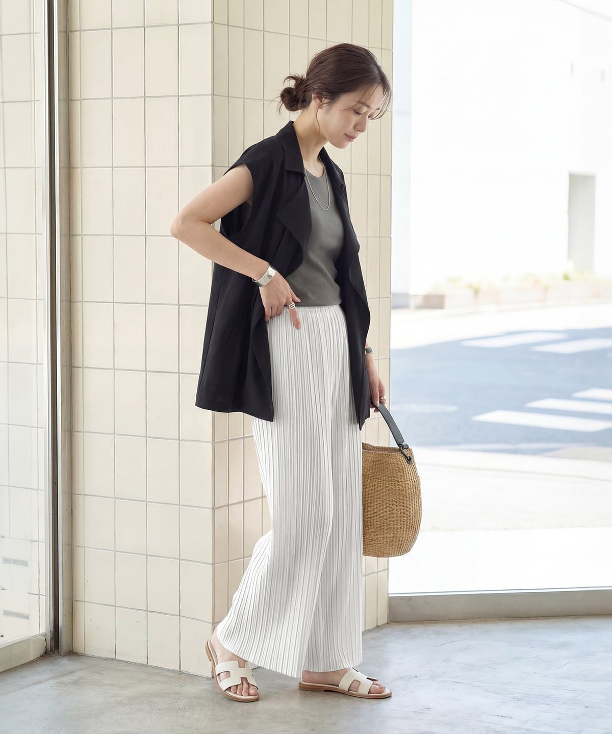 着用イメージ 163㎝ 02サイズ ホワイト