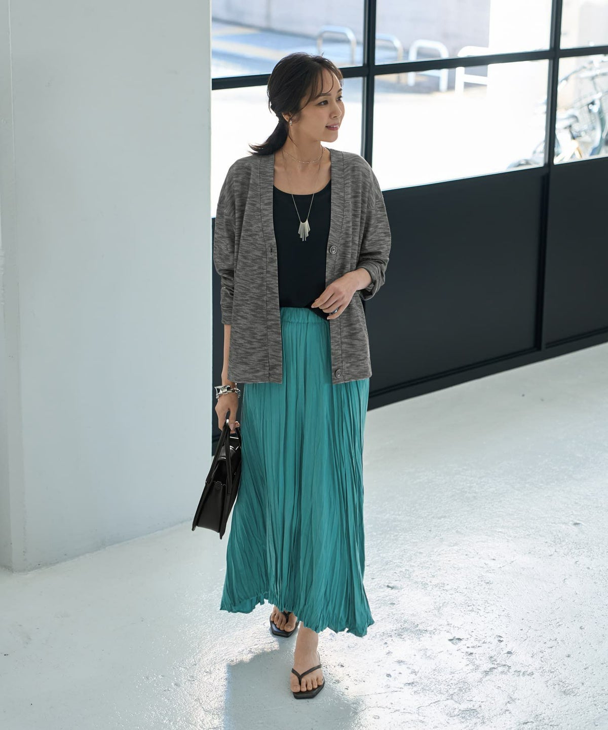 着用イメージ 168㎝　ブラックミックス