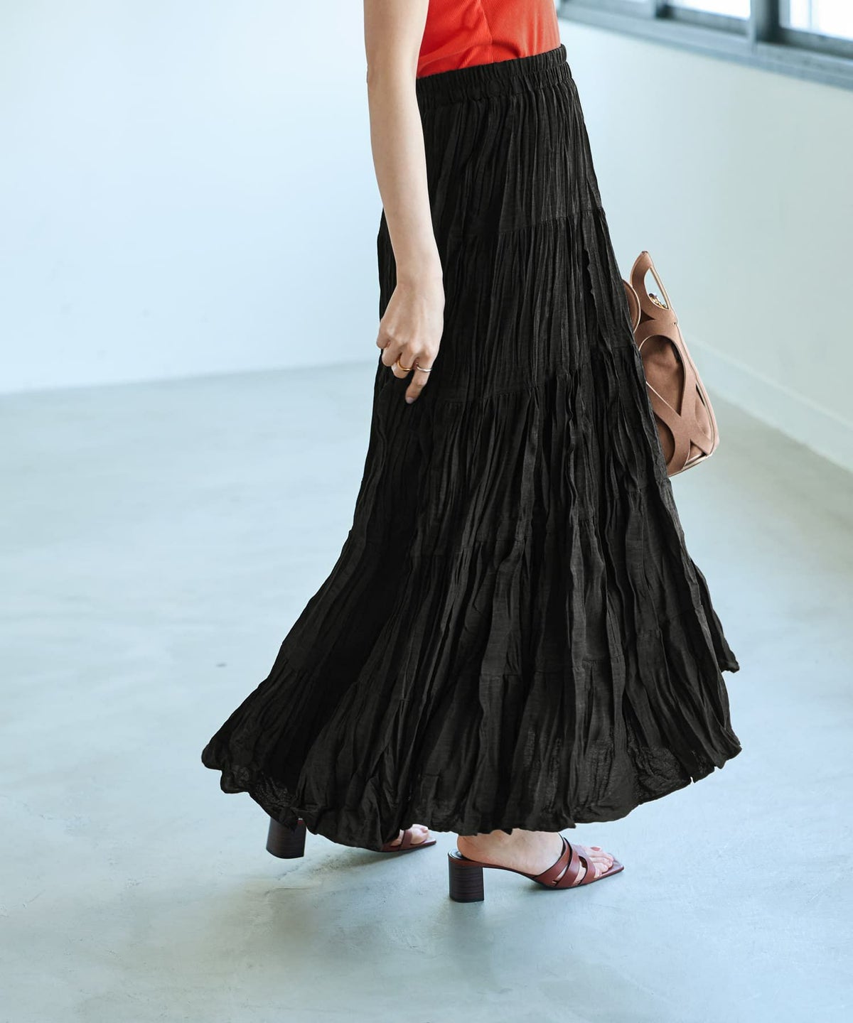 着用イメージ 166cm ブラック