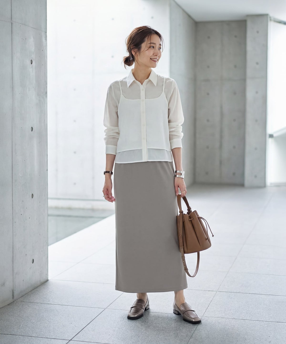 着用イメージ 163cm 02サイズ グレー