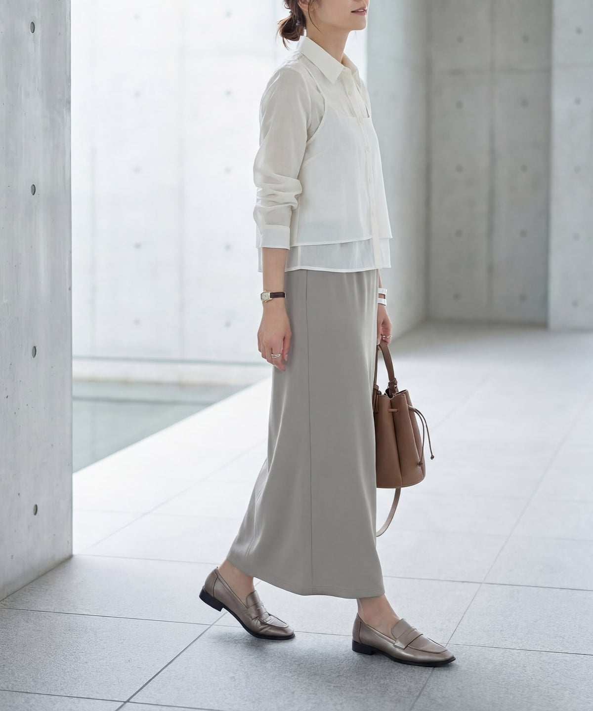 着用イメージ 163cm 02サイズ グレー