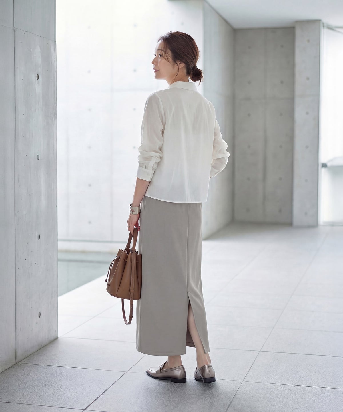 着用イメージ 163cm 02サイズ グレー