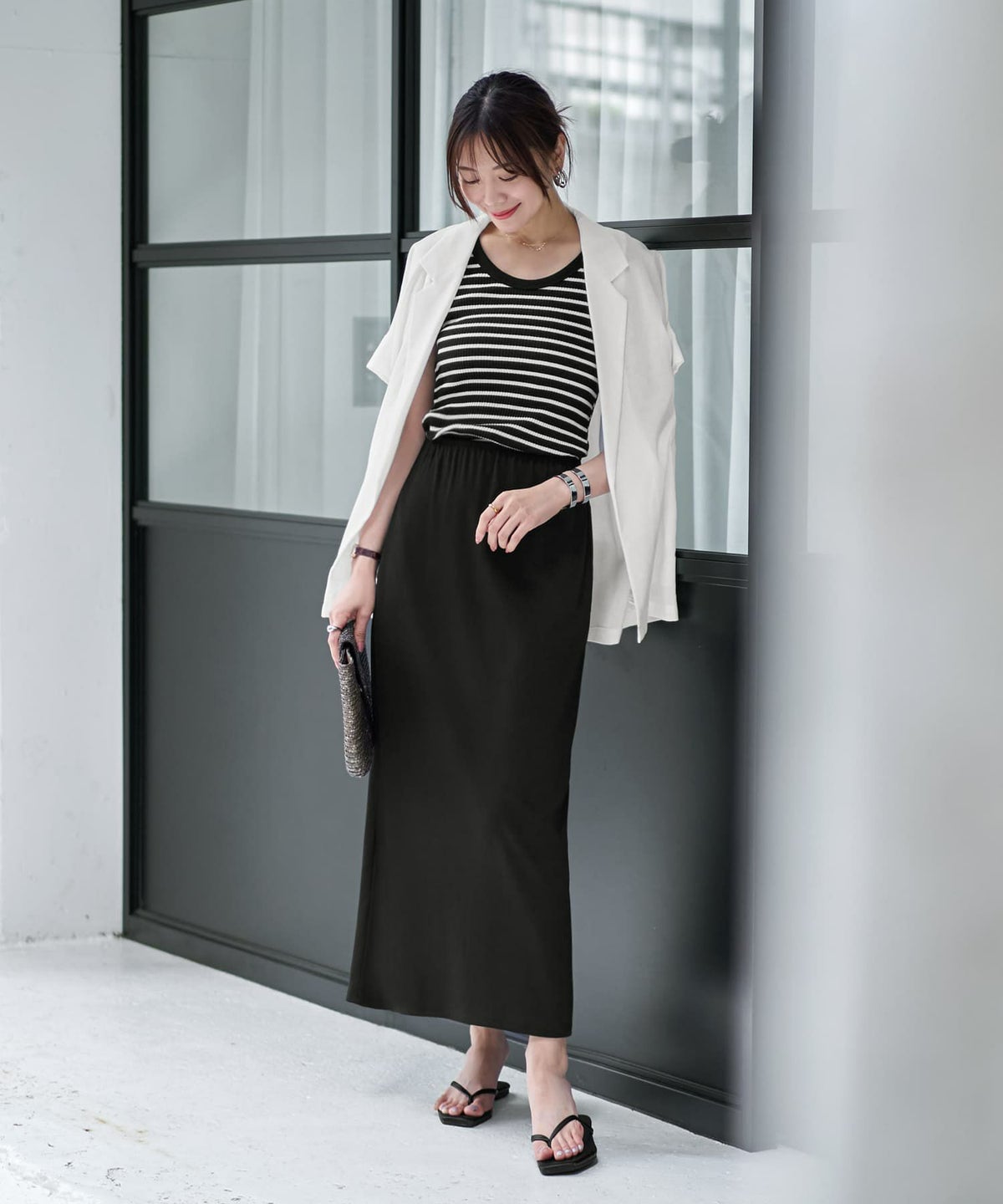 着用イメージ 166cm 02サイズ ブラック