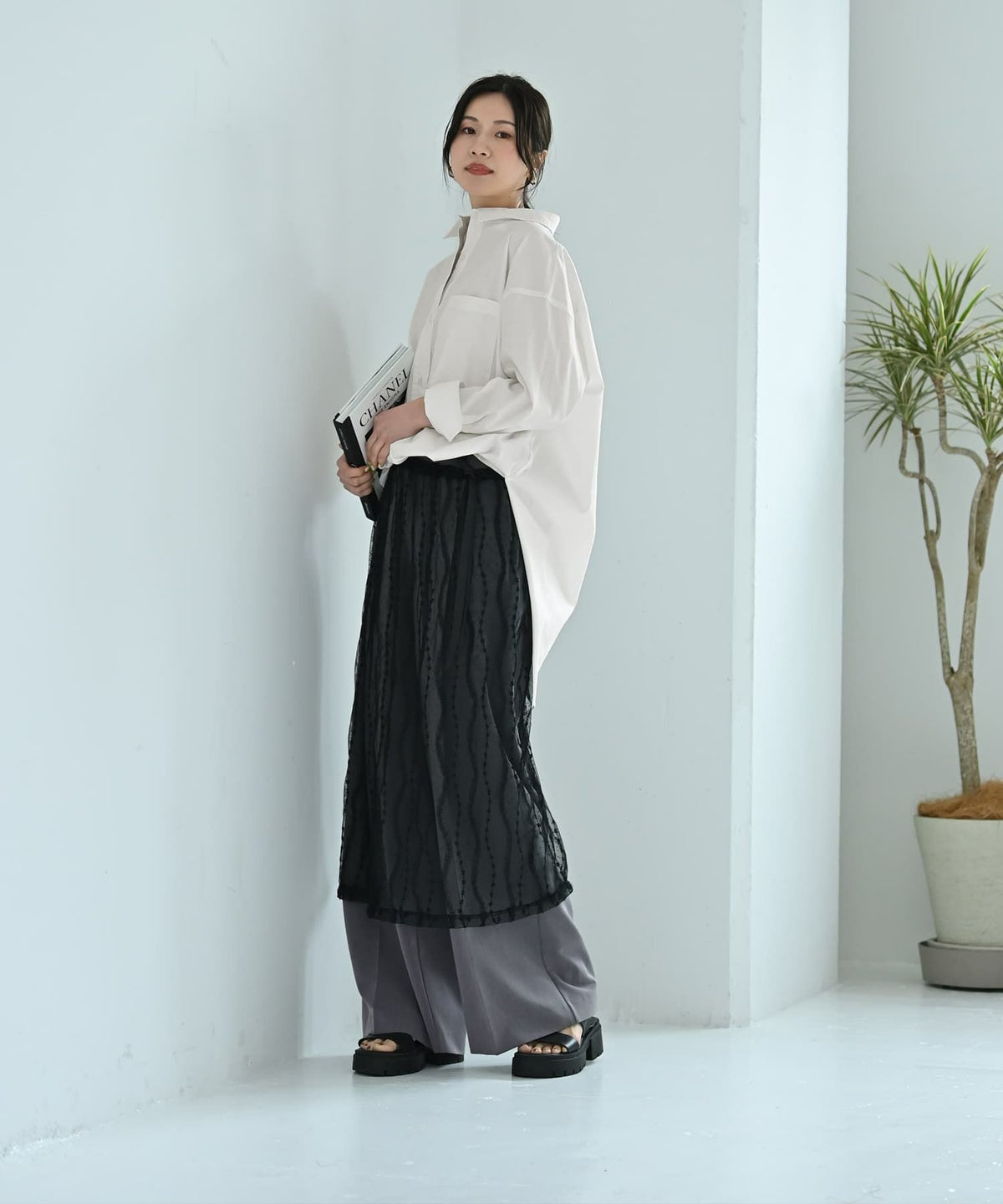 着用イメージ 170cm ブラック