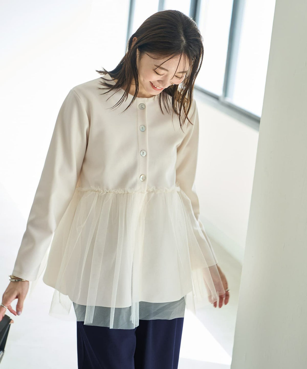 着用イメージ 166cm バニラ