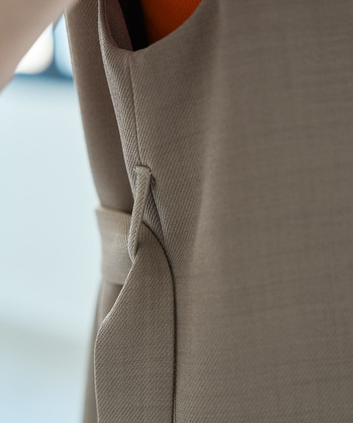 着用イメージ 166cm サンドベージュ