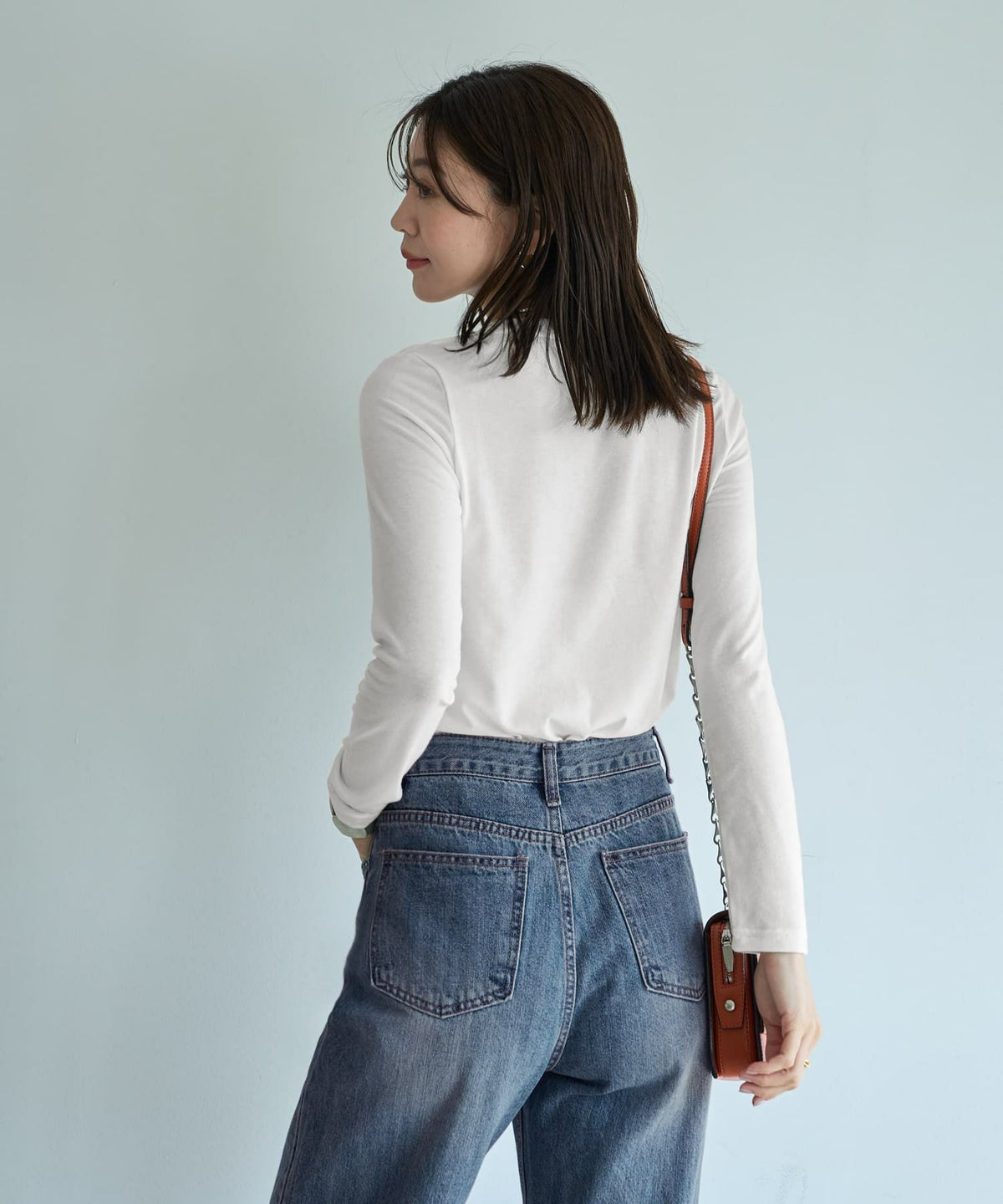 着用イメージ 166cm ホワイト