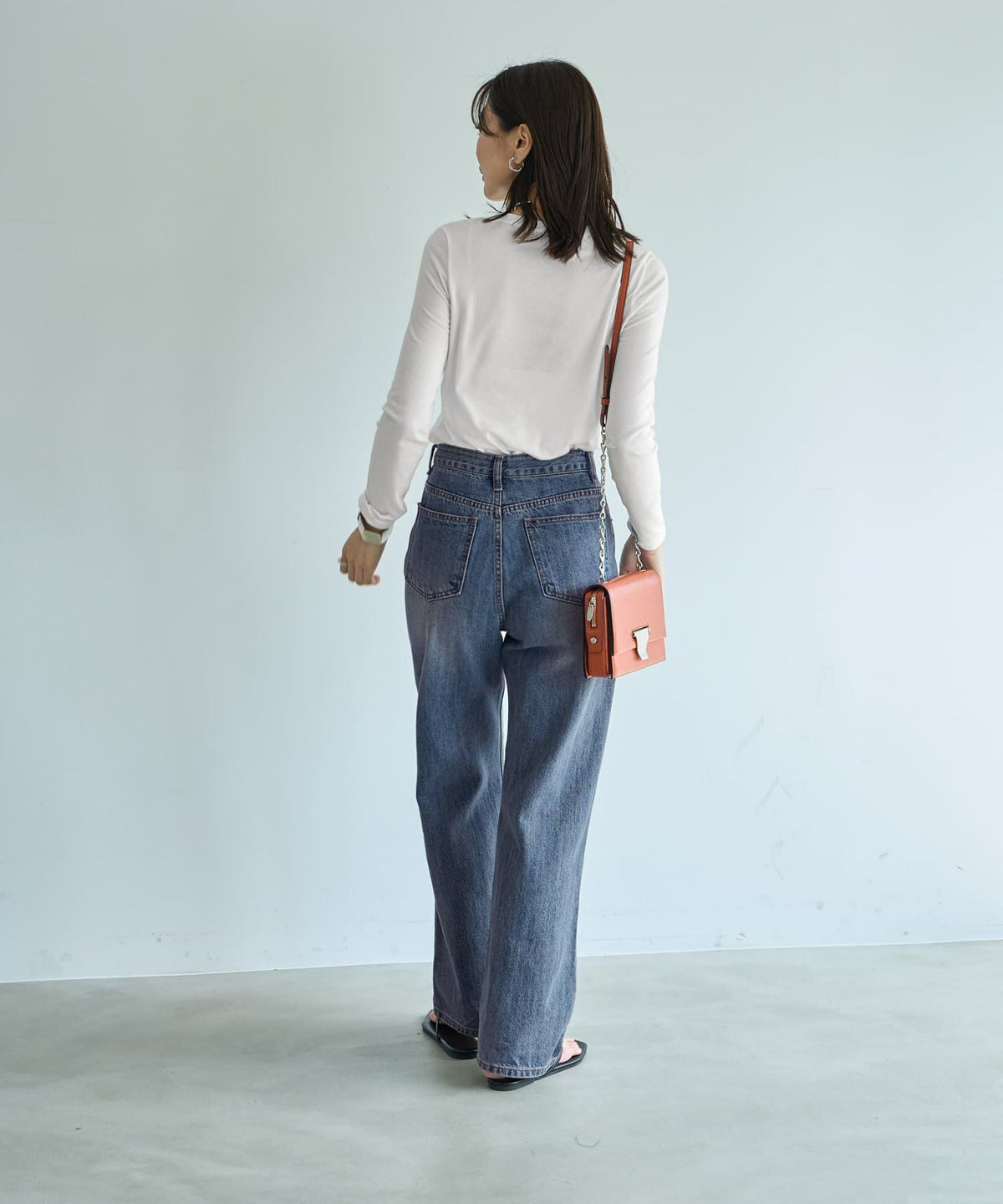 着用イメージ 166cm ホワイト