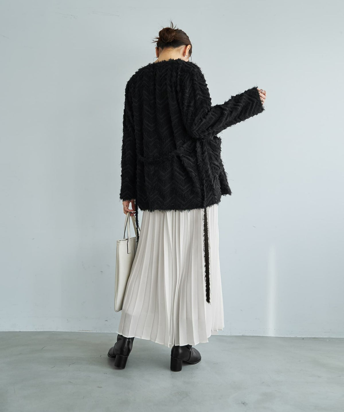 着用イメージ 166cm ブラック