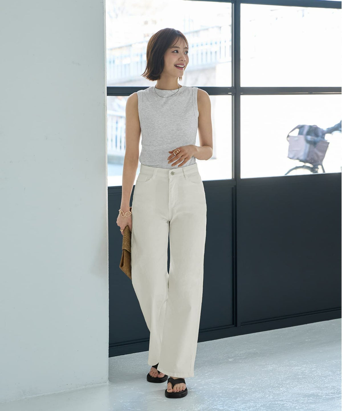 着用イメージ 167cm Sサイズ ホワイト