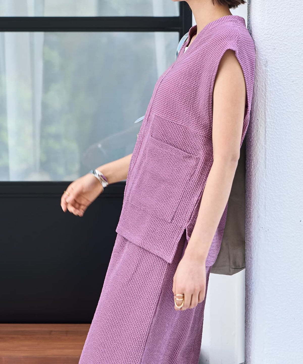 着用イメージ 163cm 02サイズ パープル