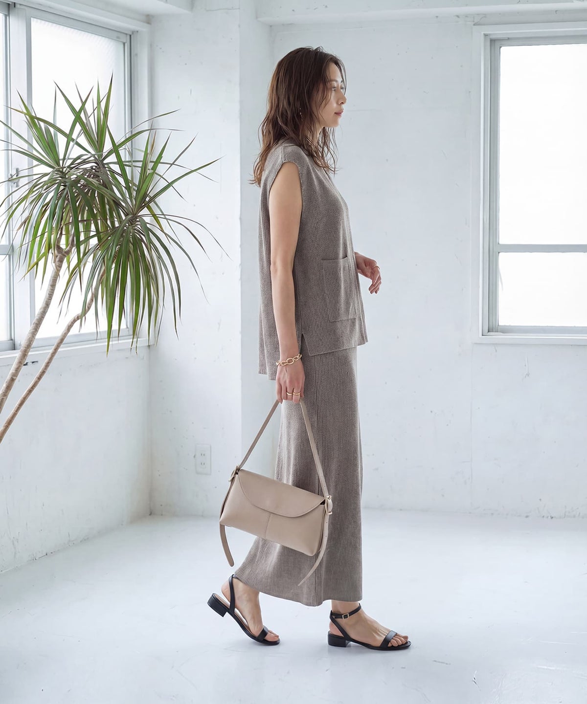 着用イメージ 163cm 02サイズ グレー