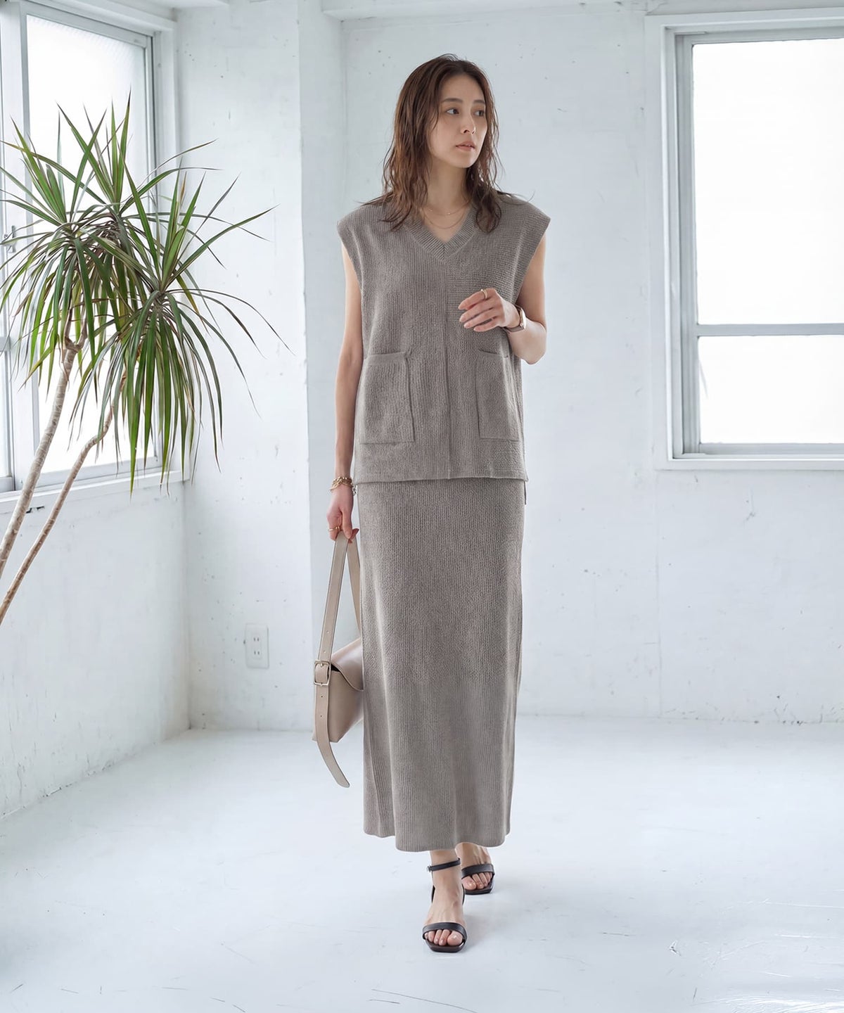 着用イメージ 163cm 02サイズ グレー