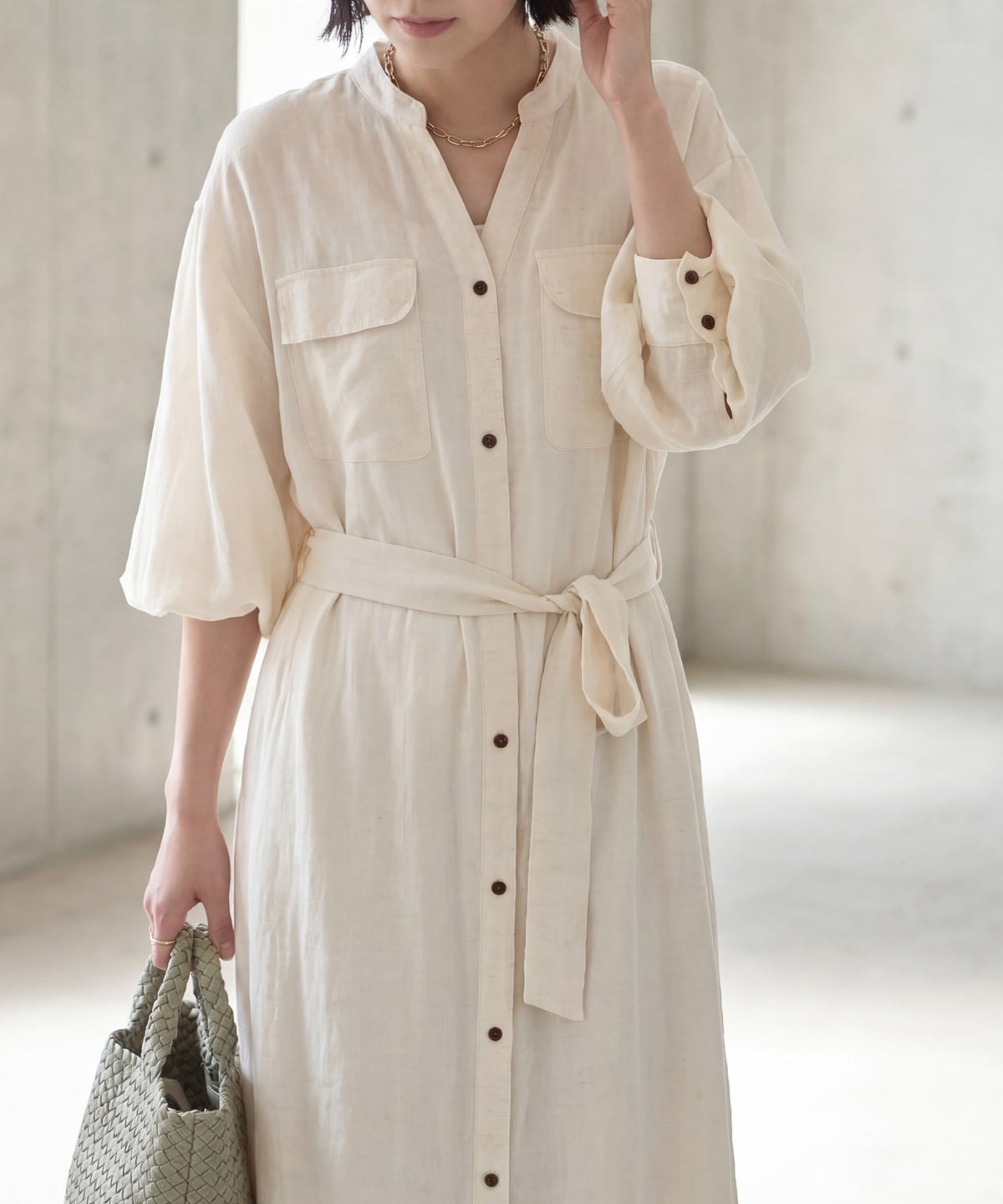 着用イメージ 167cm エクリュ 02サイズ