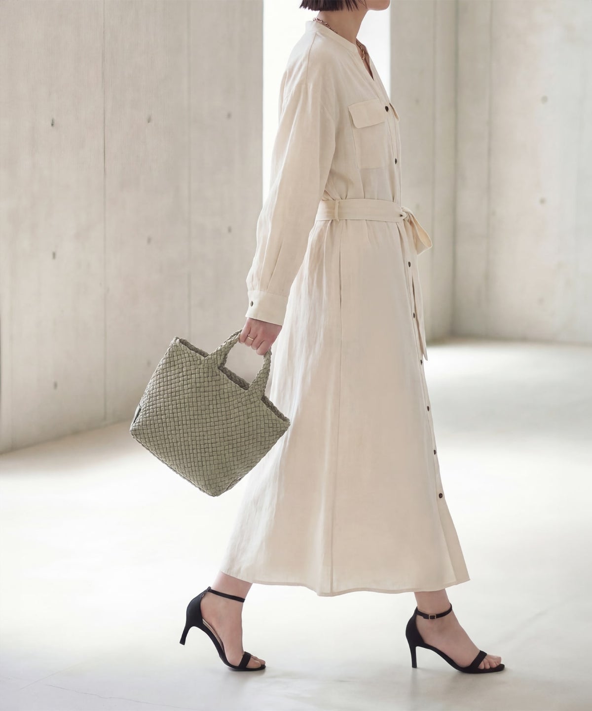 着用イメージ 167cm エクリュ 02サイズ