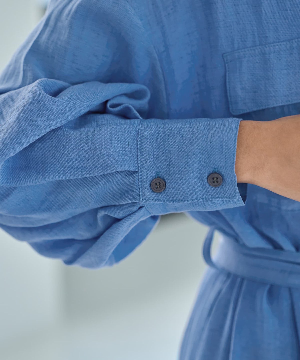 着用イメージ　167cm  ブルー 02サイズ