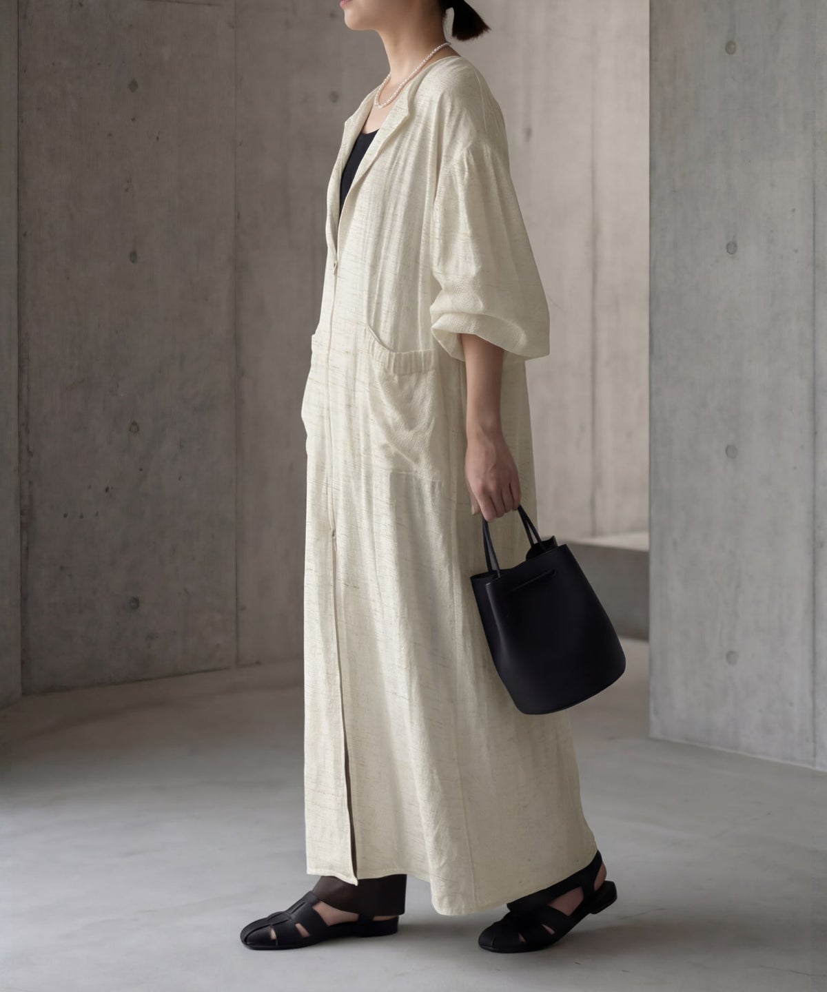 着用イメージ 167cm エクリュ 02サイズ