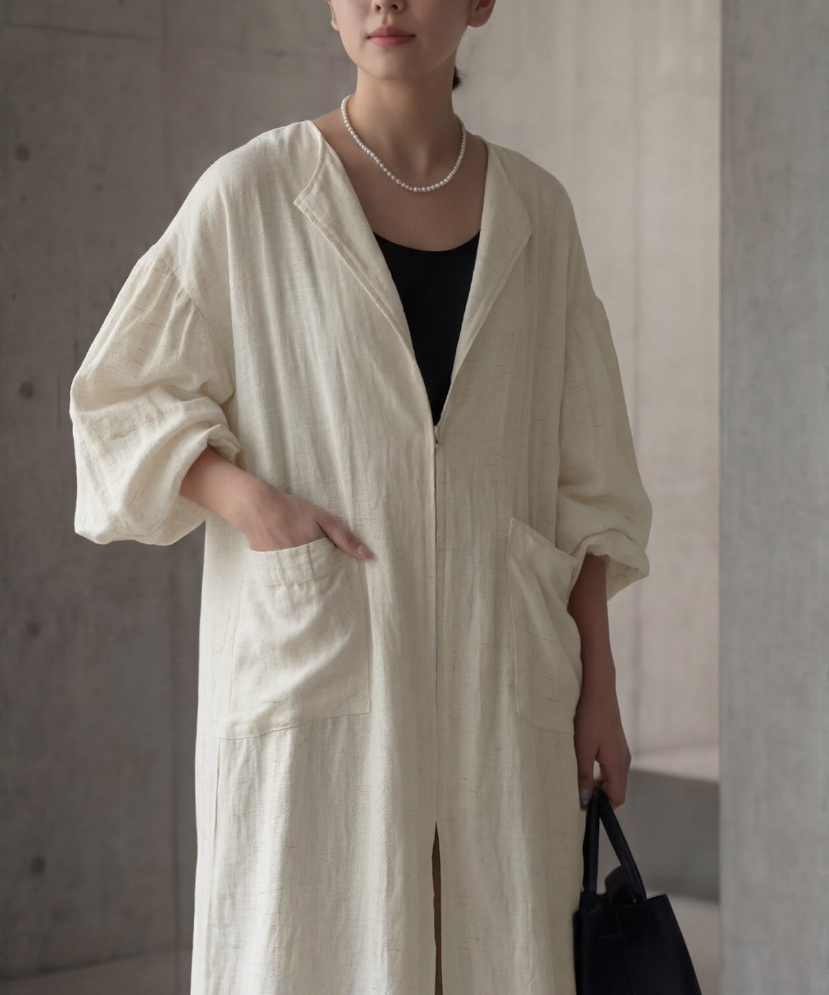 着用イメージ 167cm エクリュ 02サイズ