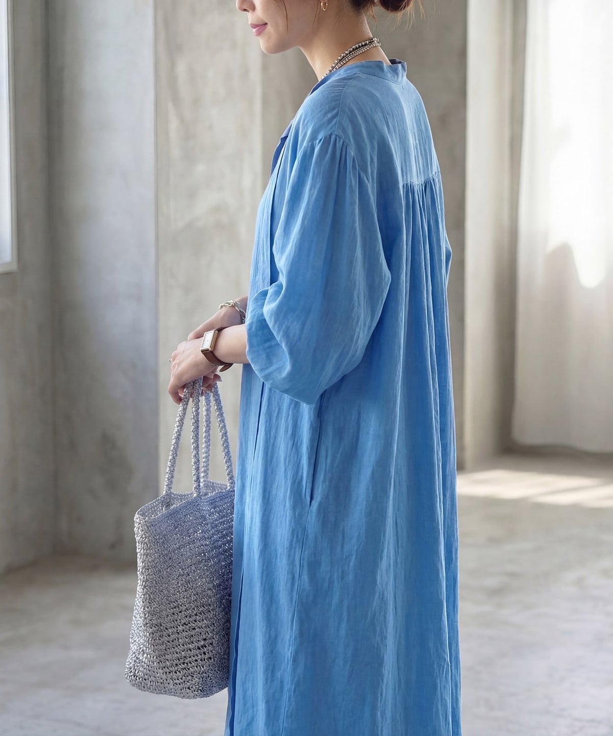 着用イメージ 163cm ブルー 02サイズ