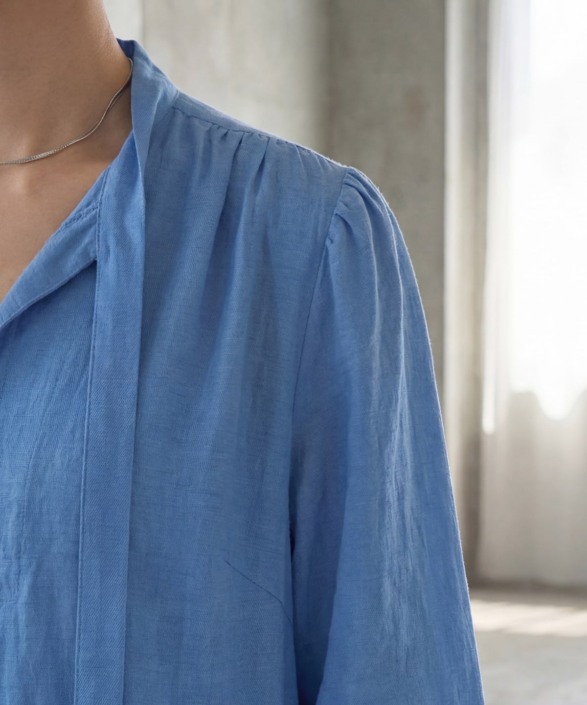 着用イメージ 163cm ブルー 02サイズ