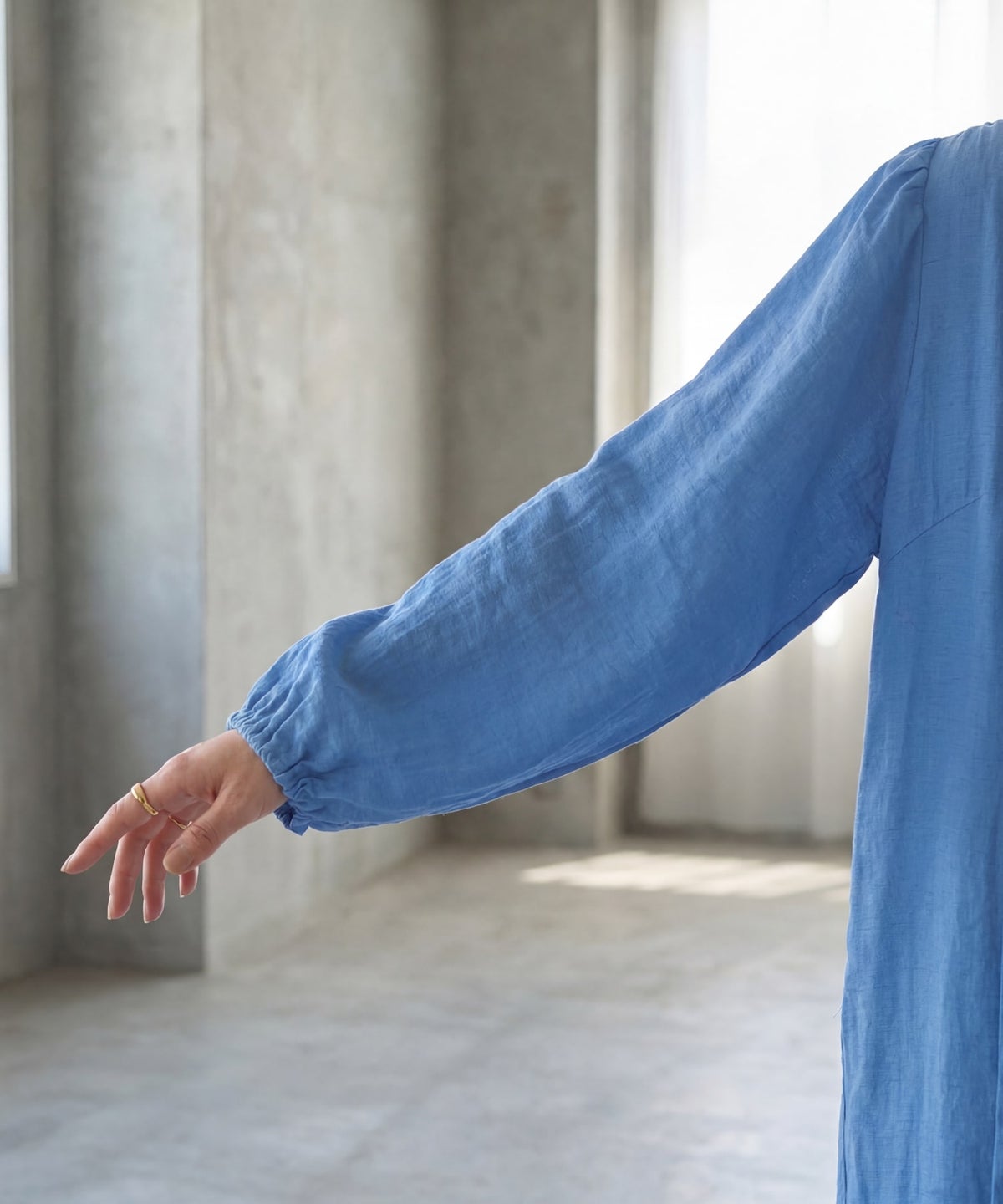 着用イメージ 163cm ブルー 02サイズ