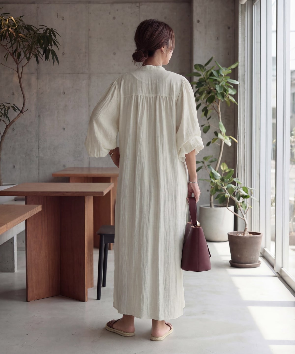 着用イメージ 163cm エクリュ 02サイズ