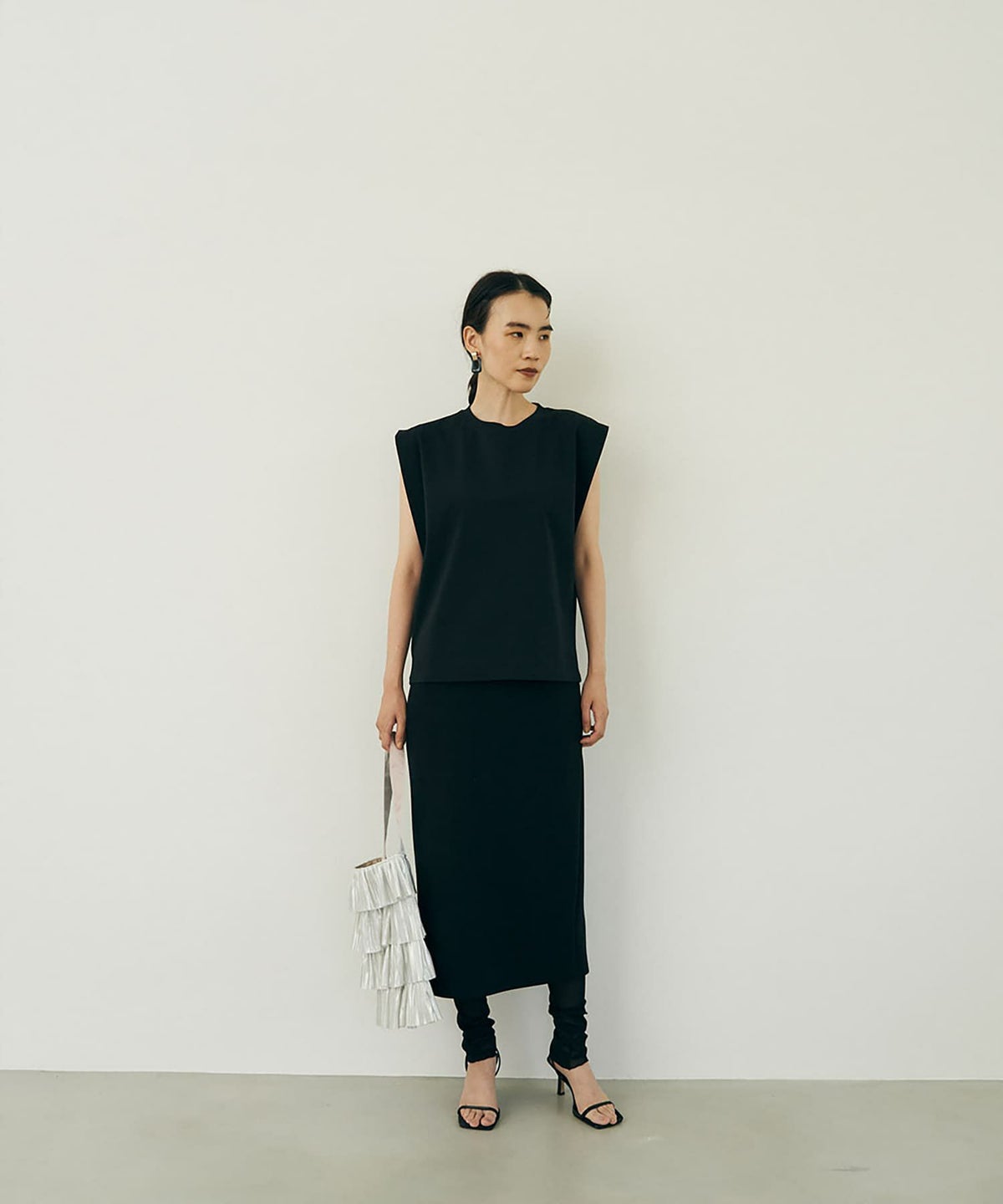 着用イメージ 170cm Lサイズ BLACK