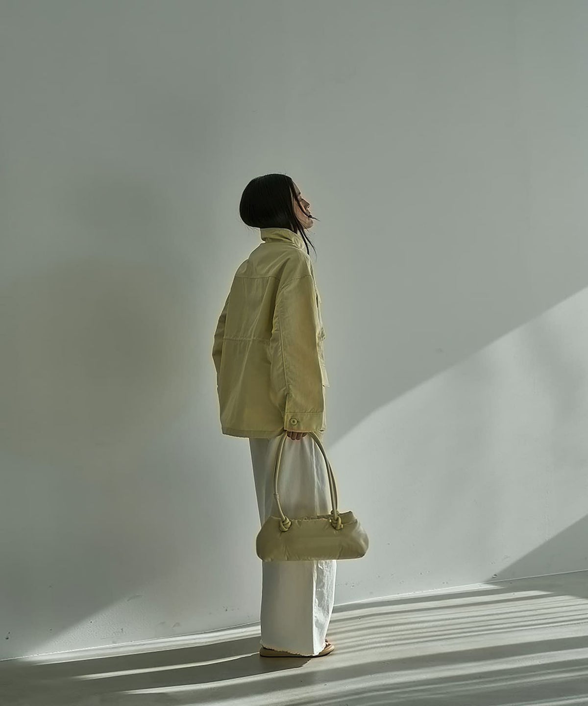 着用イメージ 164cm BUTTER YELLOW	