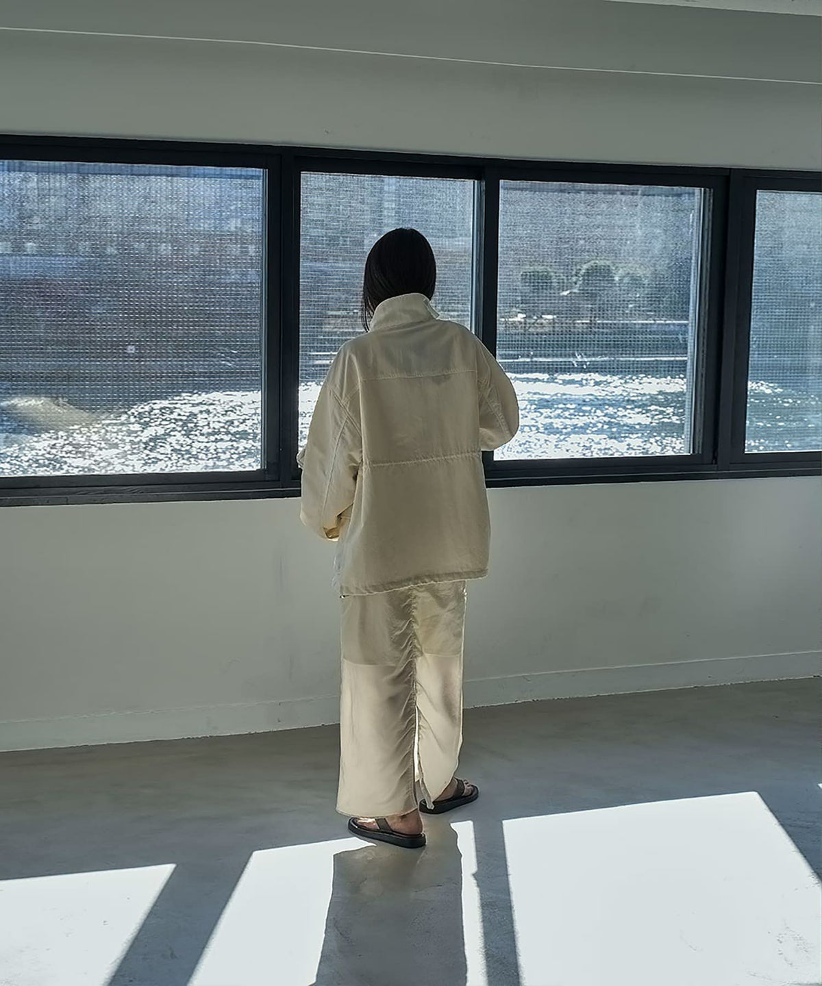 着用イメージ 164cm OFFWHITE