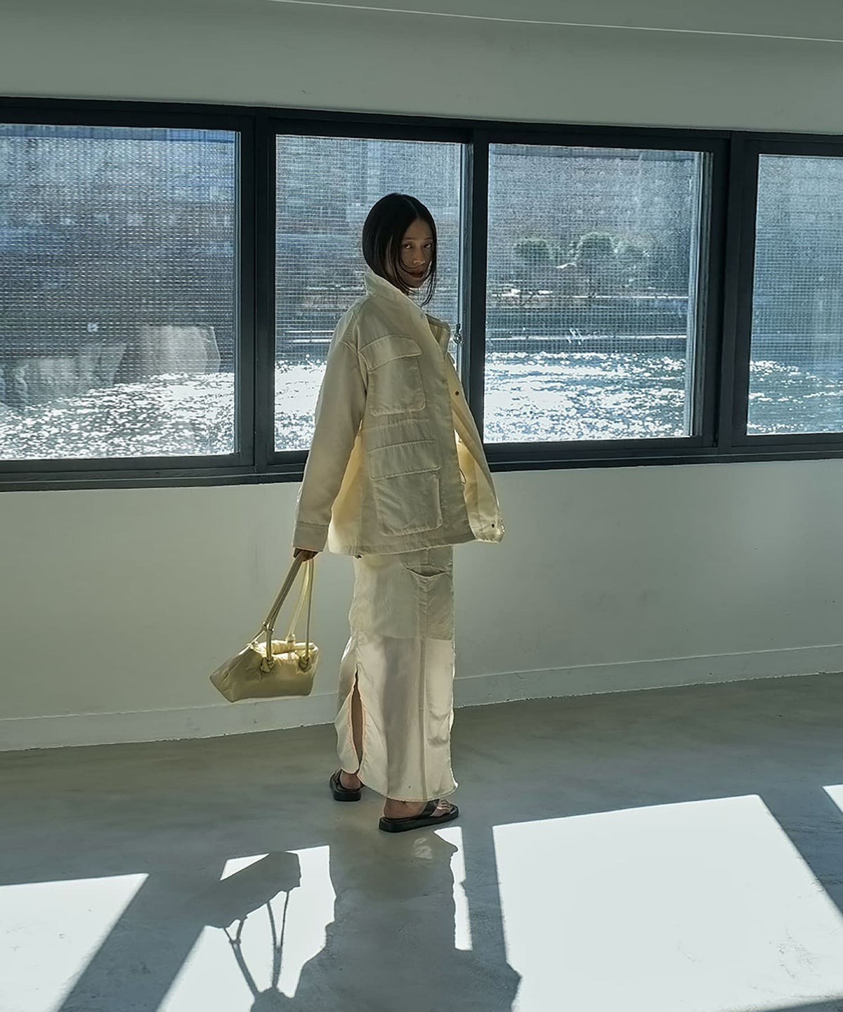 着用イメージ 164cm OFFWHITE