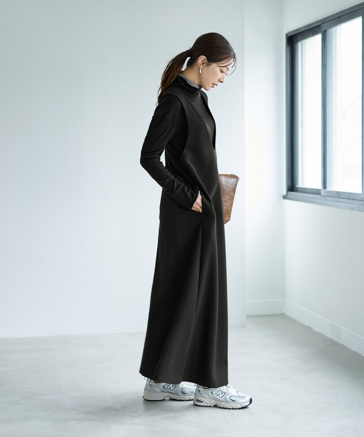 着用イメージ 166cm ブラック 02サイズ