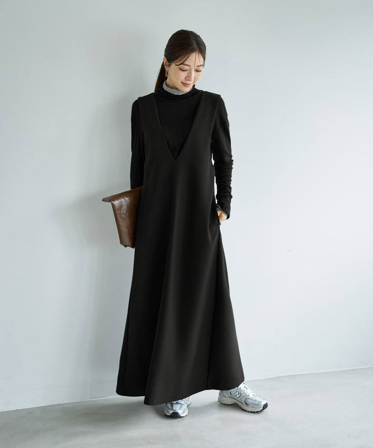 着用イメージ 166cm ブラック 02サイズ